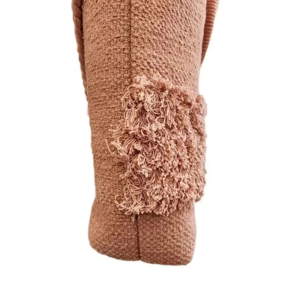 Nanette Lepore Boho Tweed Tote Shoulder Bag, Blush Pink ,Women's OS - Picture 4 of 7